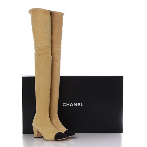 chanel over the knee boots.